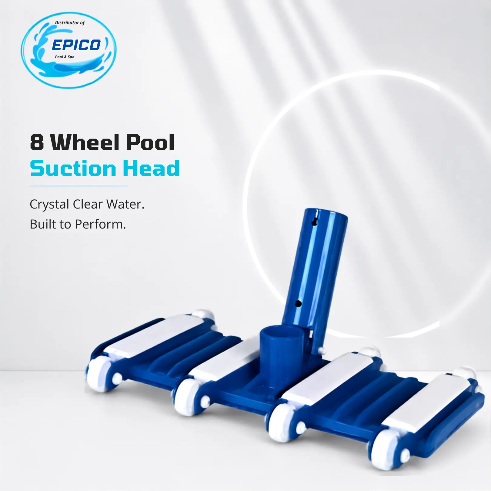 8 Wheel Pool Suction Head